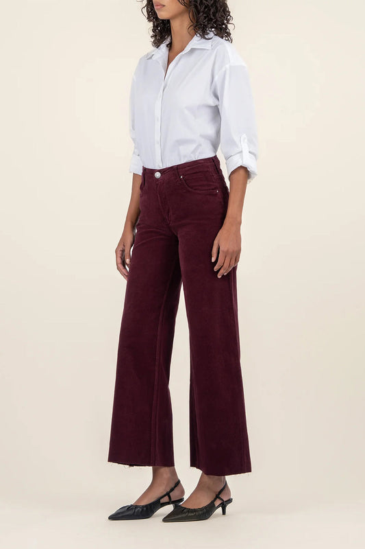 Meg High Rise Plum Cord