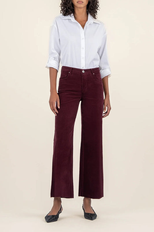 Meg High Rise Plum Cord