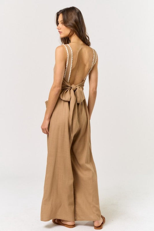 Lace Trim Jumpsuit