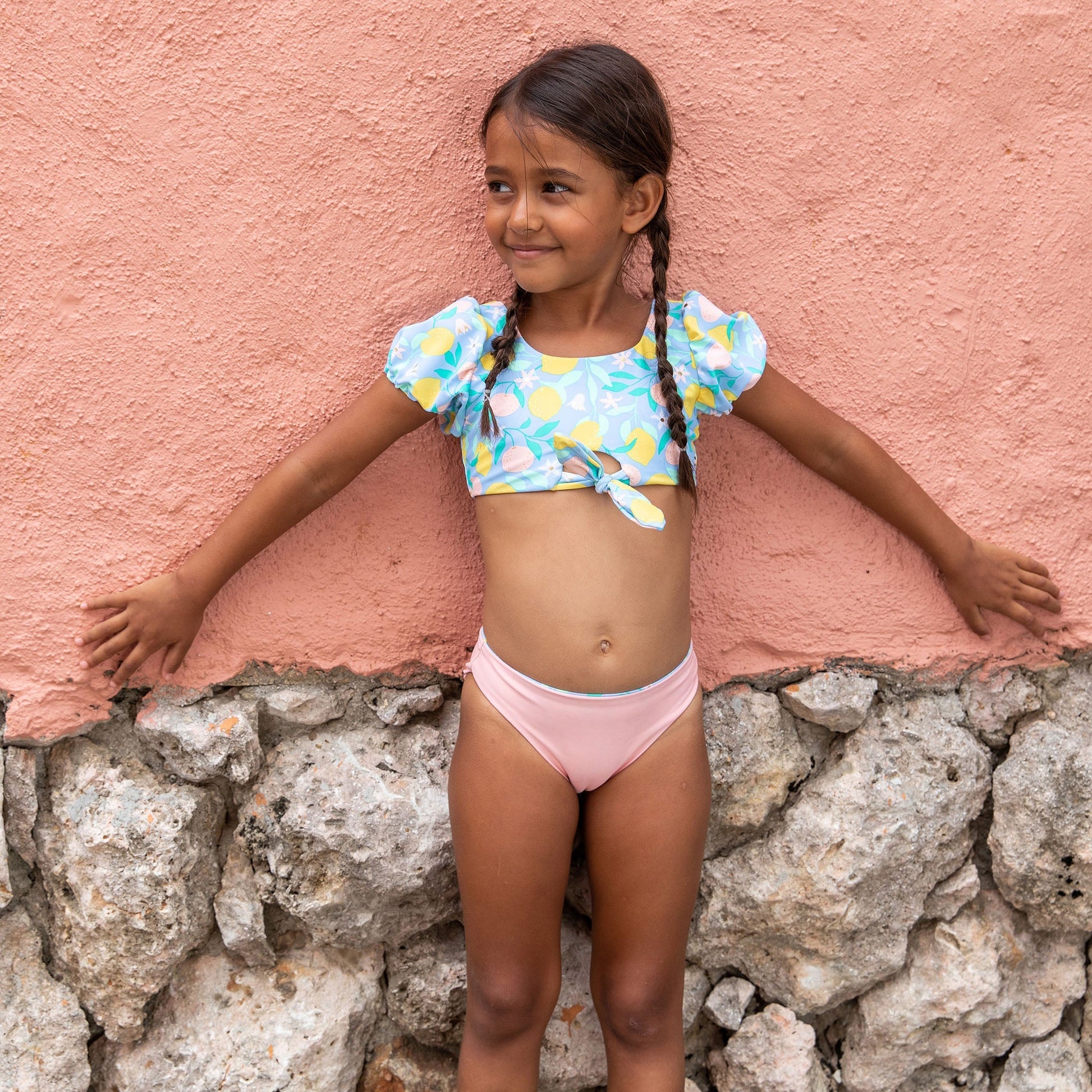 Lemon Drops Knot Front Bikini - Mack & Harvie