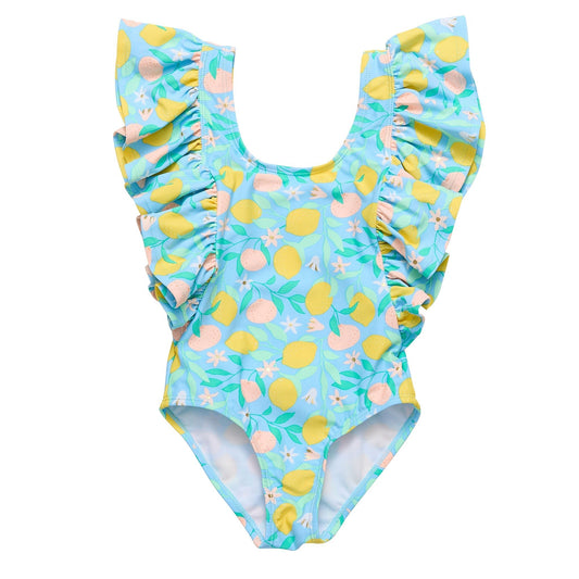 Lemon Drops Wide Frill Swimsuit - Mack & Harvie