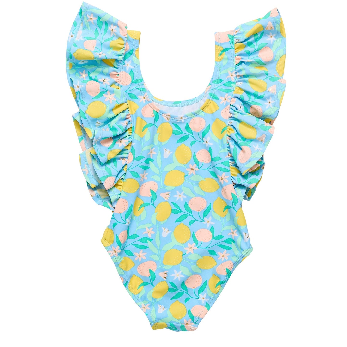 Lemon Drops Wide Frill Swimsuit - Mack & Harvie