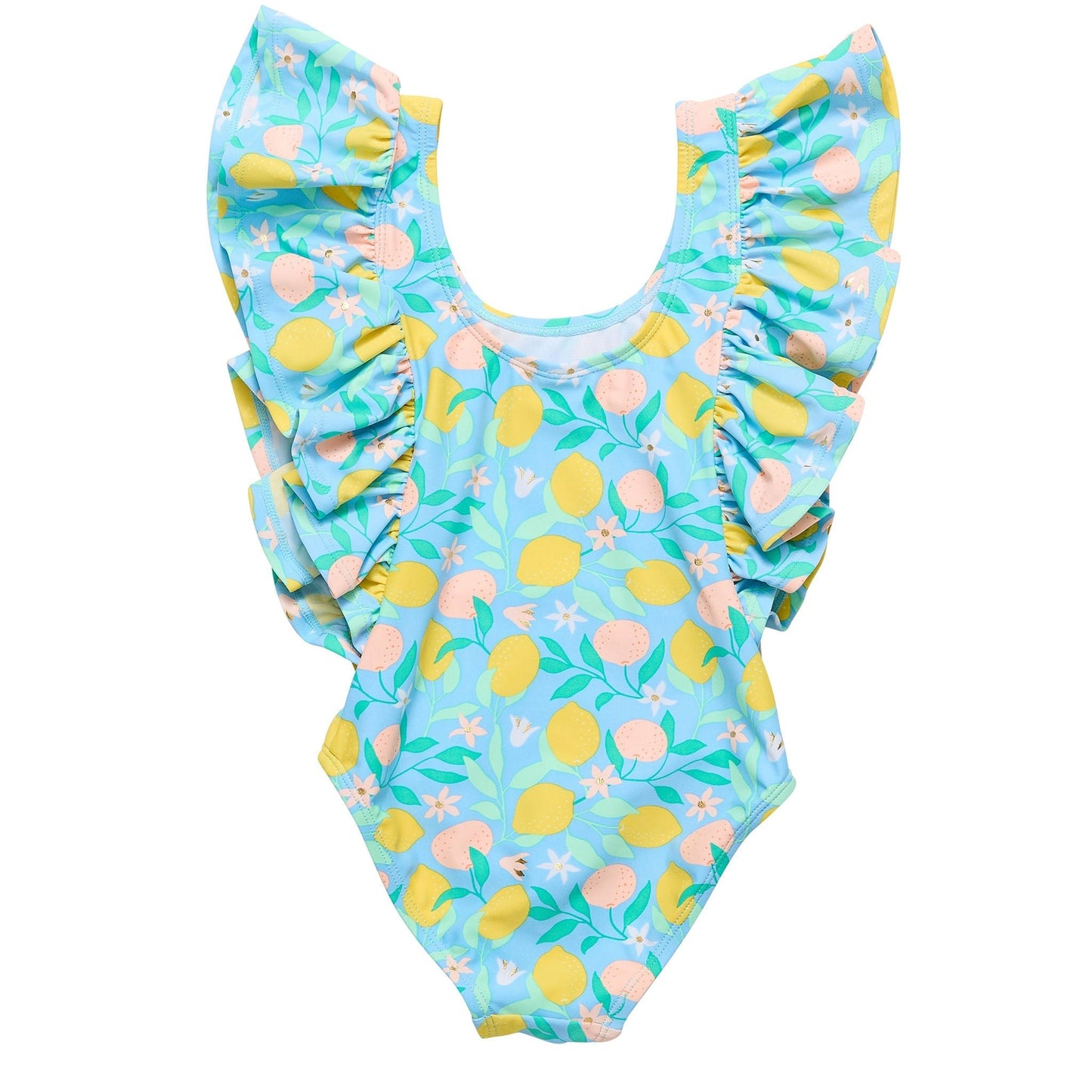 Lemon Drops Wide Frill Swimsuit - Mack & Harvie