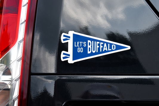 Let's Go Buffalo Pennant Sticker