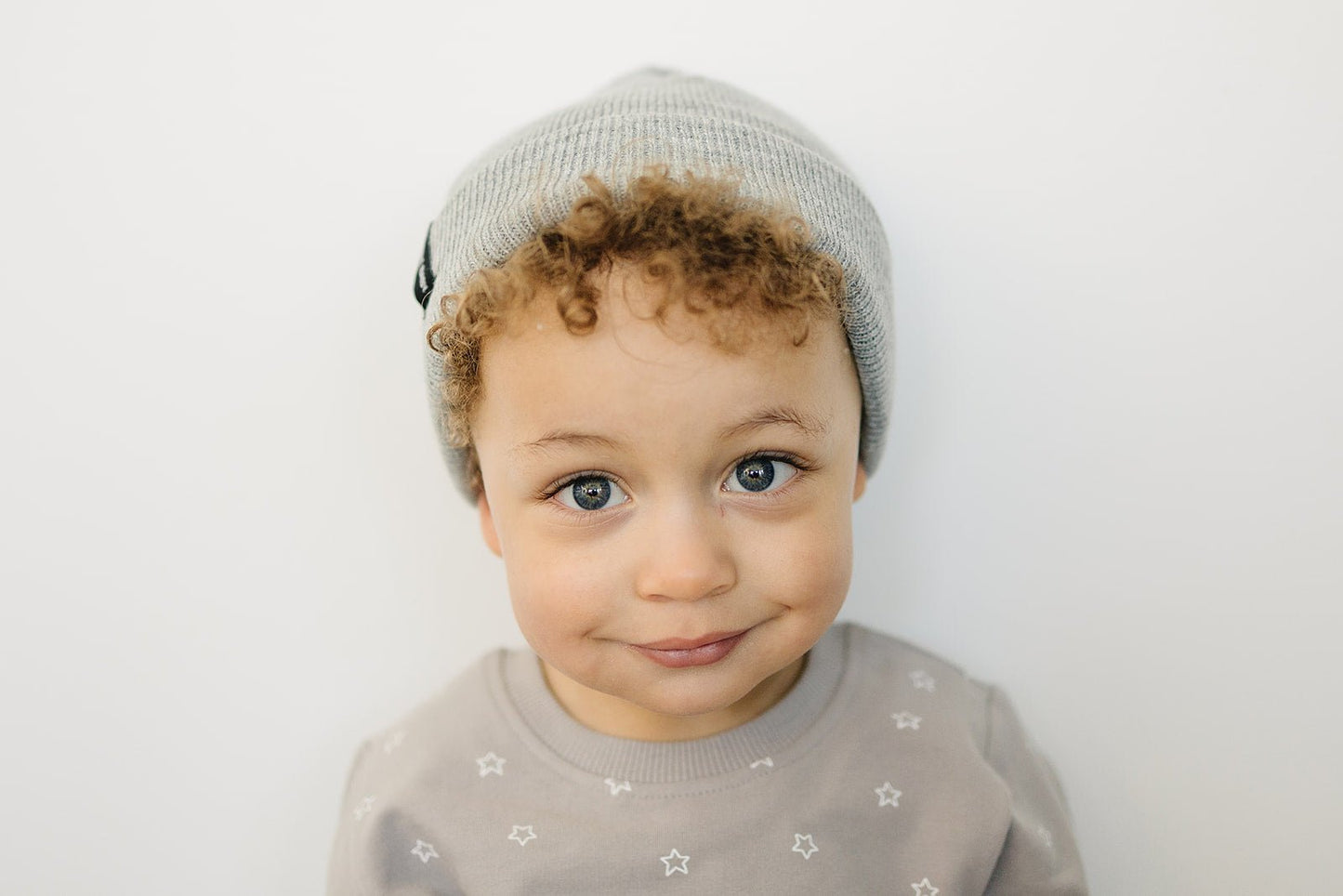 Light Grey Mebie Baby Beanie - Mack & Harvie