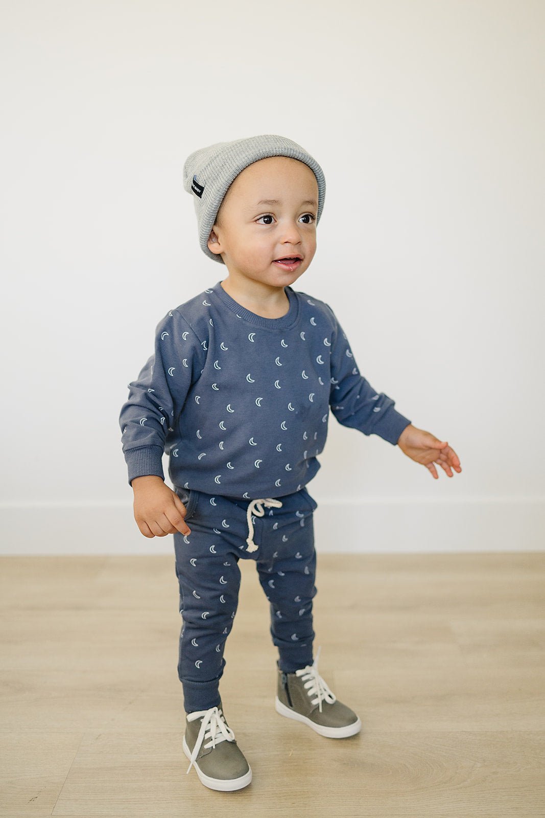 Light Grey Mebie Baby Beanie - Mack & Harvie