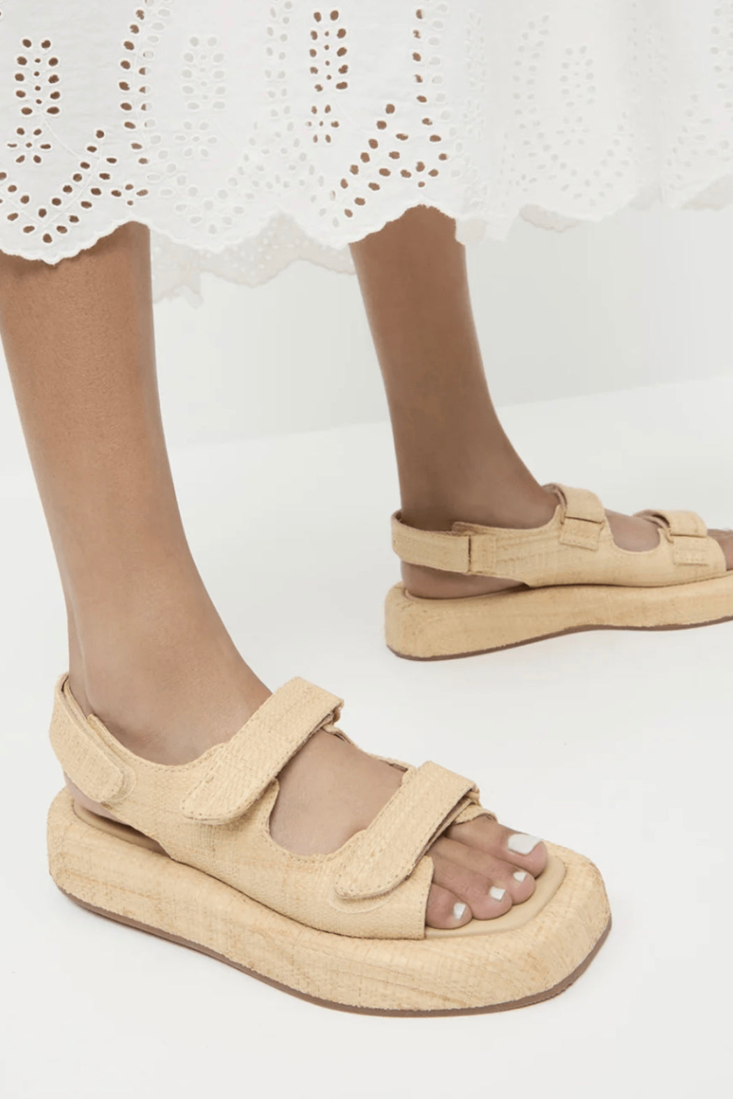 Blaise Natural Platform-Sandal
