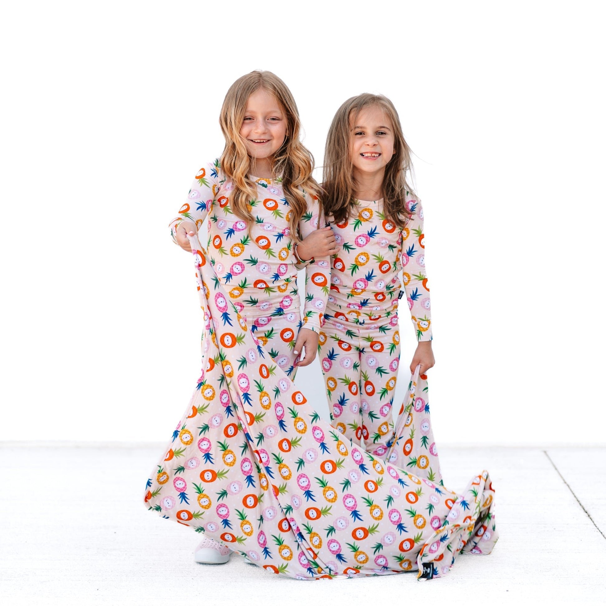 LONG SLEEVE 2 PIECE SETS - Kawaii Pineapple - Mack & Harvie