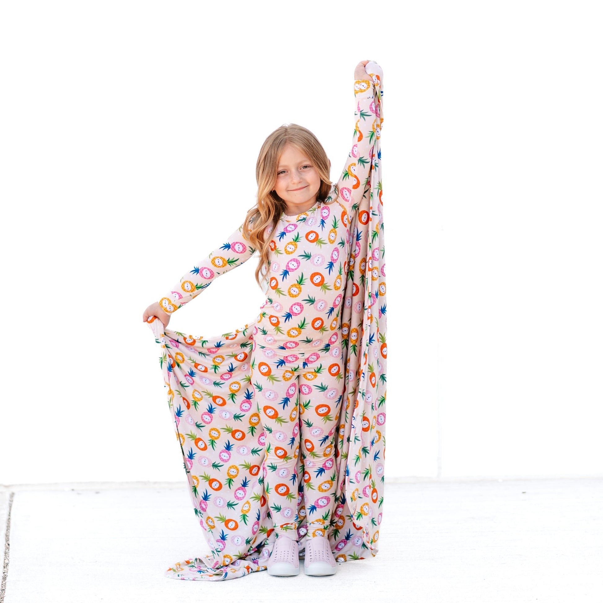 LONG SLEEVE 2 PIECE SETS - Kawaii Pineapple - Mack & Harvie
