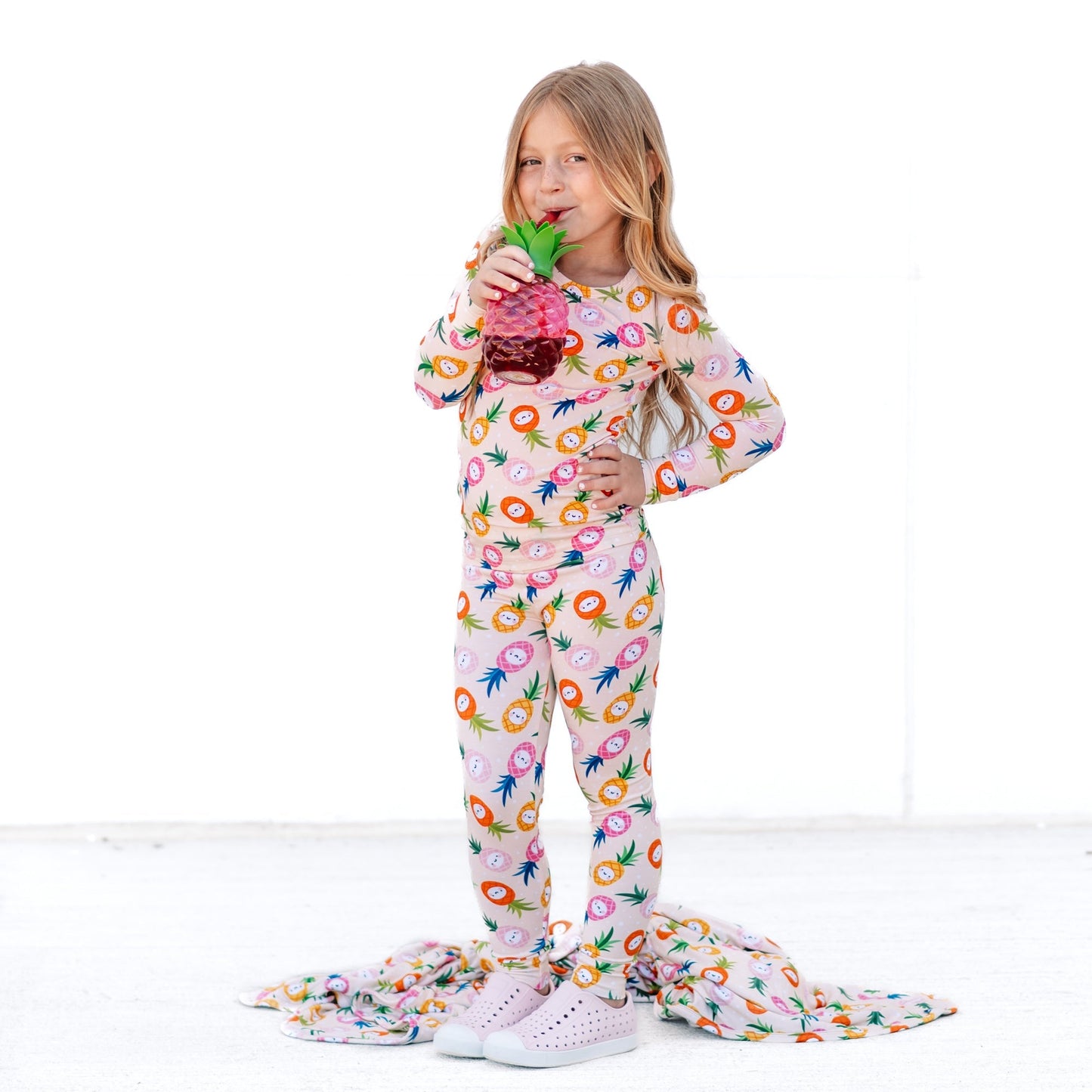 LONG SLEEVE 2 PIECE SETS - Kawaii Pineapple - Mack & Harvie