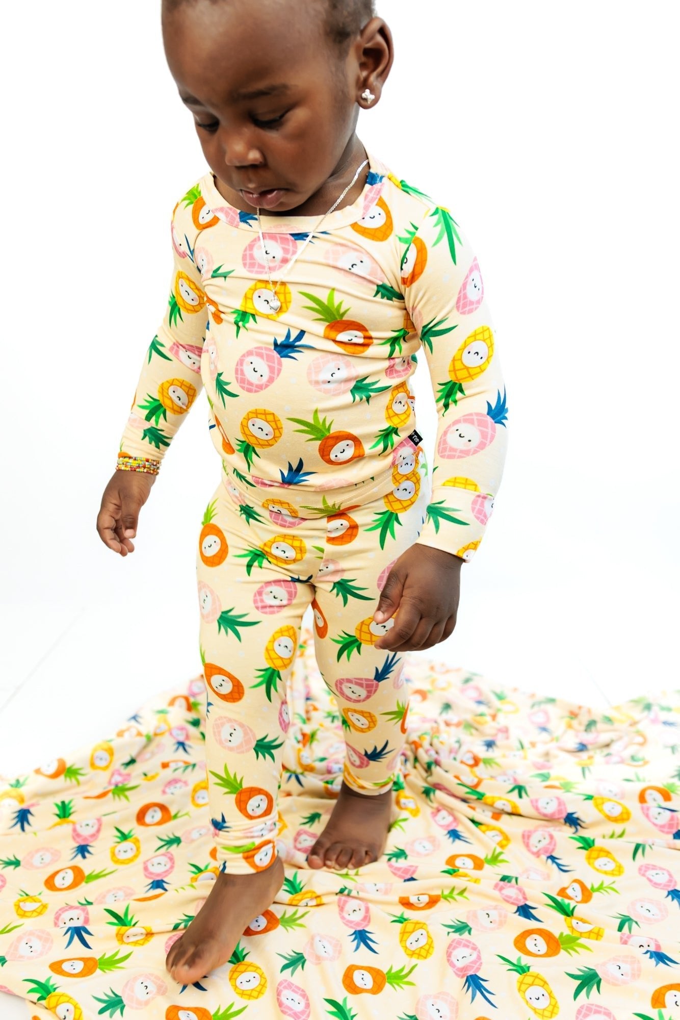 LONG SLEEVE 2 PIECE SETS - Kawaii Pineapple - Mack & Harvie