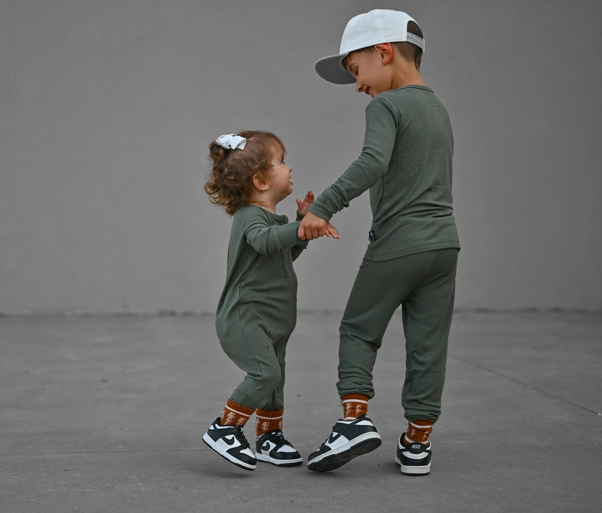LONG SLEEVE 2 PIECE SETS - Moss Ribbed - Mack & Harvie