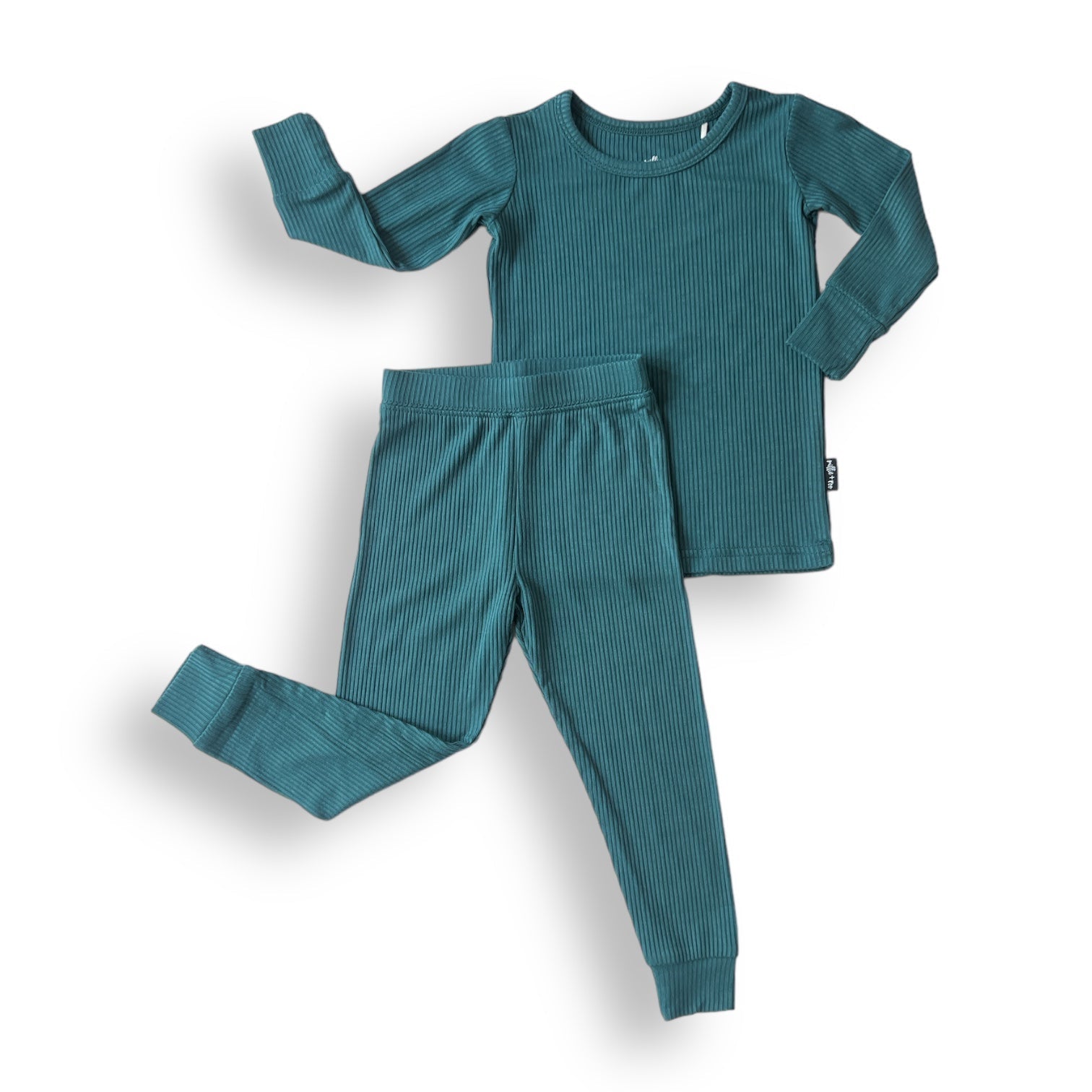 LONG SLEEVE 2 PIECE SETS - Peacock Ribbed - Mack & Harvie