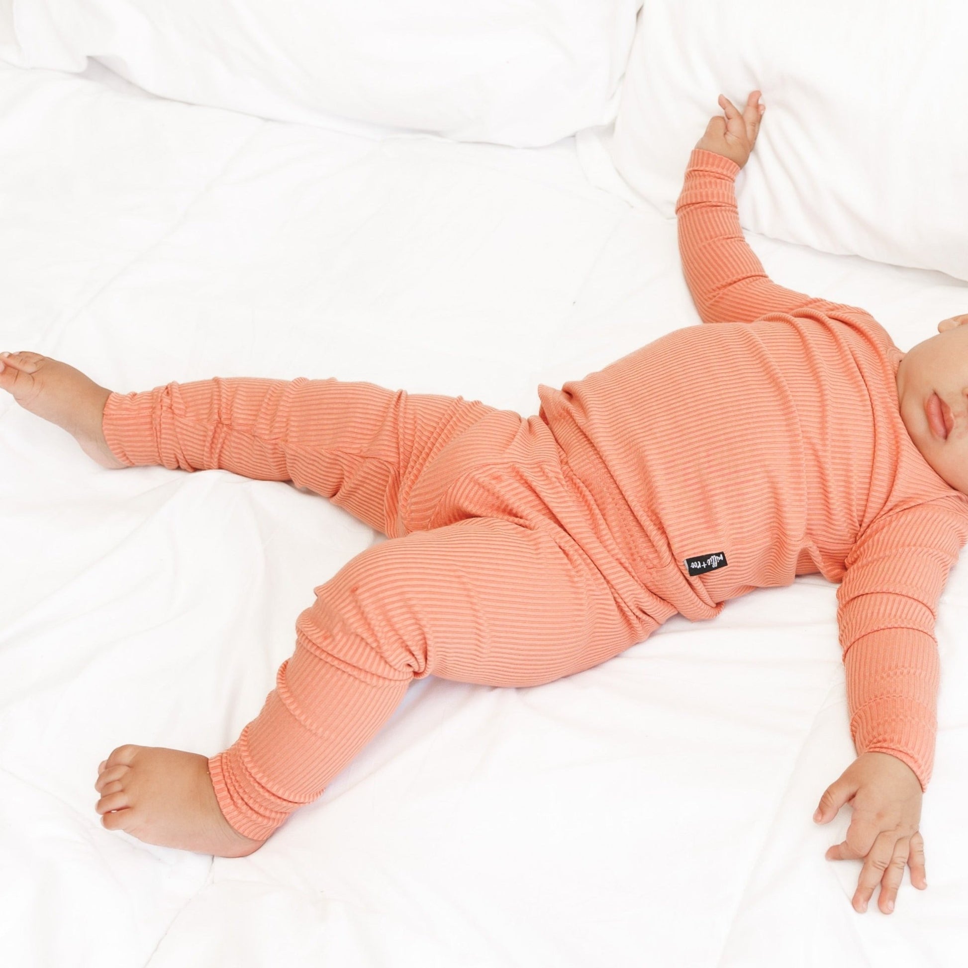 LONG SLEEVE 2 PIECE SETS - Red Rock Ribbed - Mack & Harvie