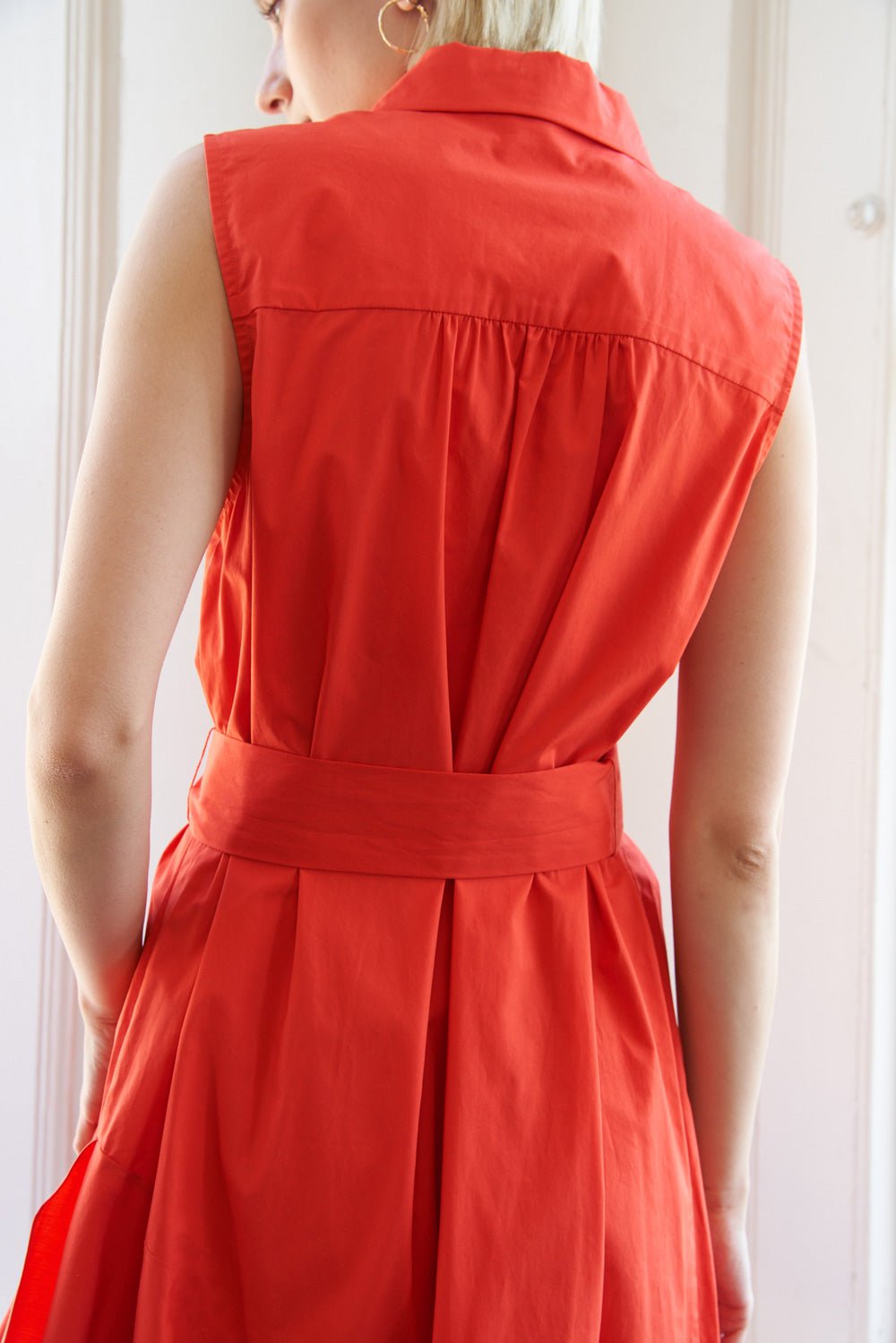 LOOKING MY WAY WOVEN MIDI DRESS - Mack & Harvie