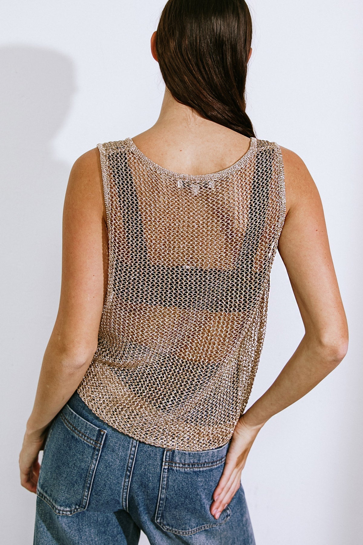 LOST IN THE WAVES WOVEN TANK TOP - Mack & Harvie