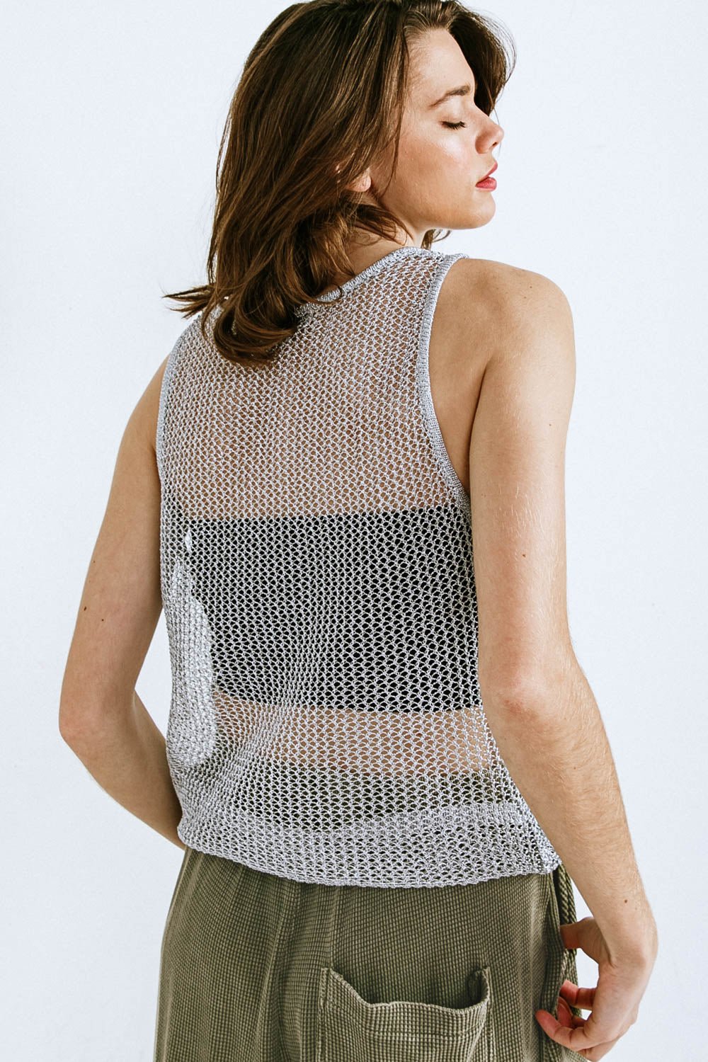 LOST IN THE WAVES WOVEN TANK TOP - Mack & Harvie