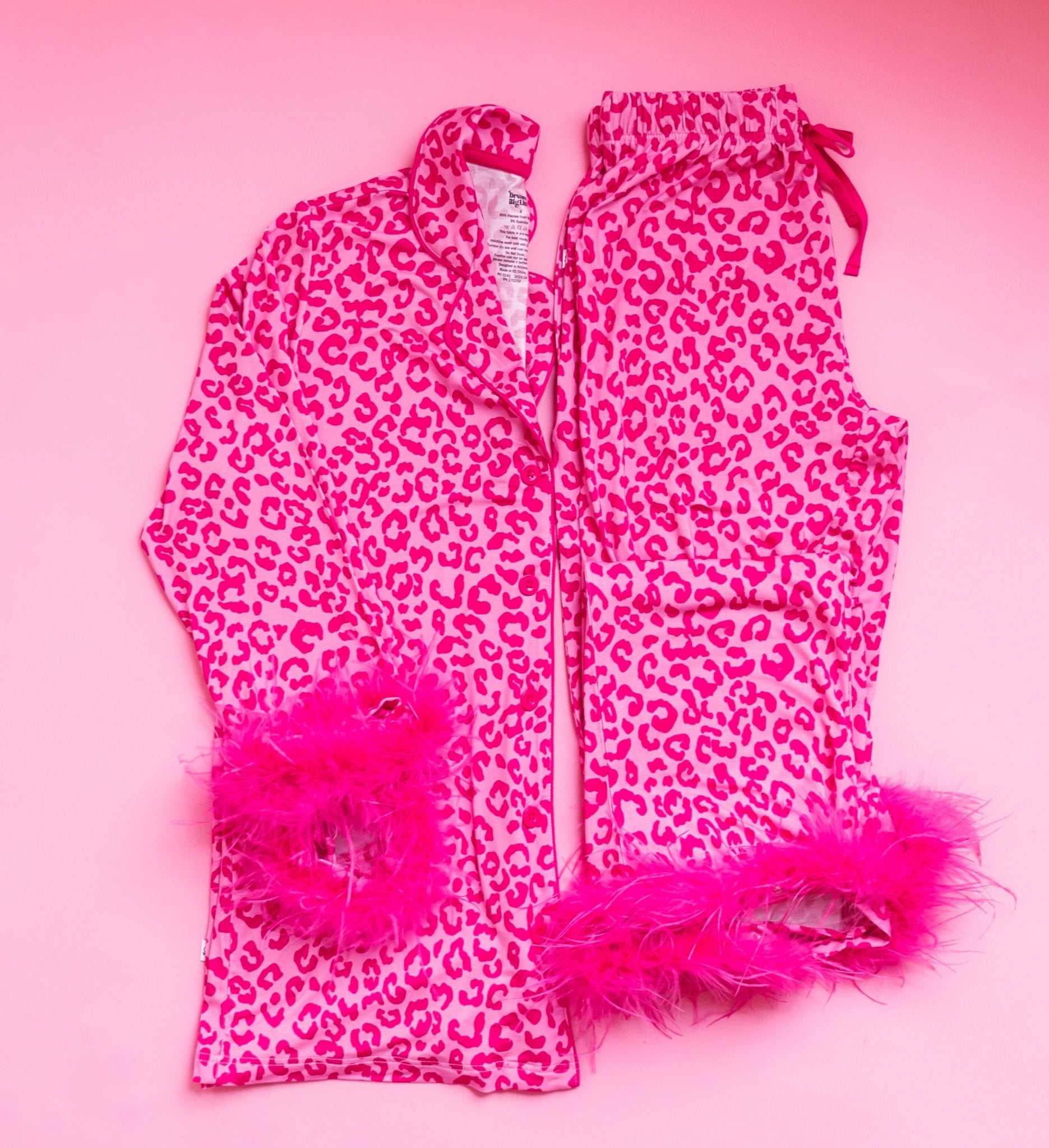 LOVE LEOPARD WOMEN’S RELAXED FLARE FEATHERED DREAM SET - Mack & Harvie