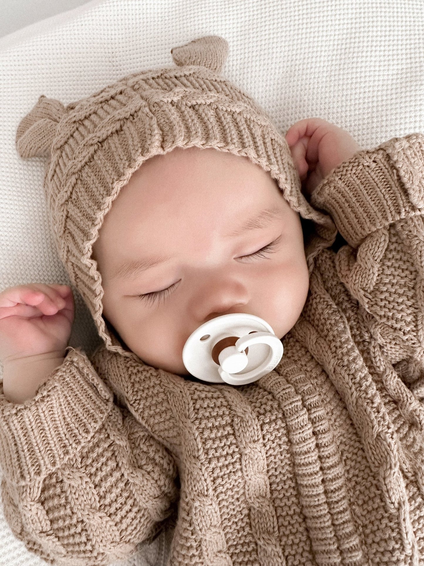 Luna + Luca Baby Bear Jumpsuit - Acorn - Mack & Harvie