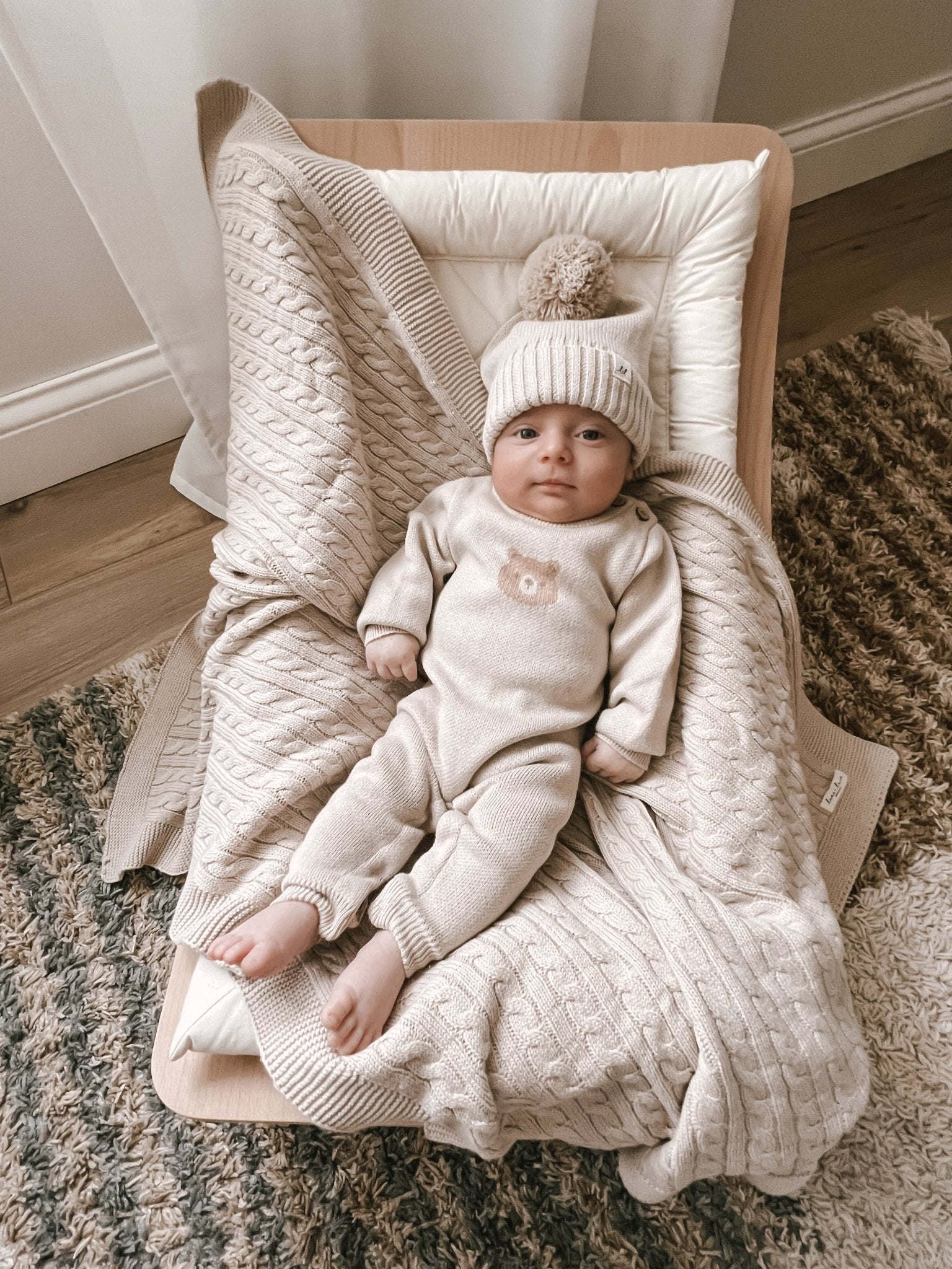 Luna + Luca Bear Jacquard Jumpsuit - Mack & Harvie