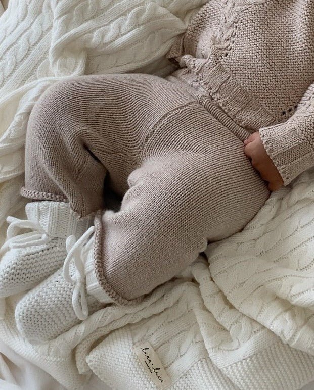 Luna + Luca Knit Pants - Heather Beige - Mack & Harvie