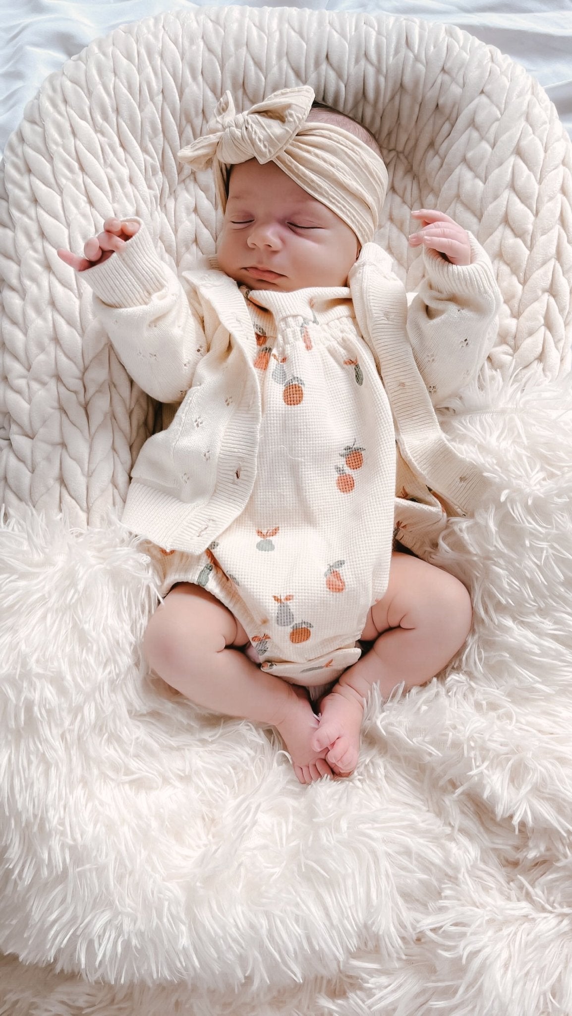 Luna + Luca Pointelle Cardigan - Cream - Mack & Harvie