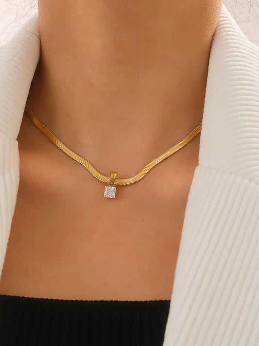 Crystal Snake Chain Necklace