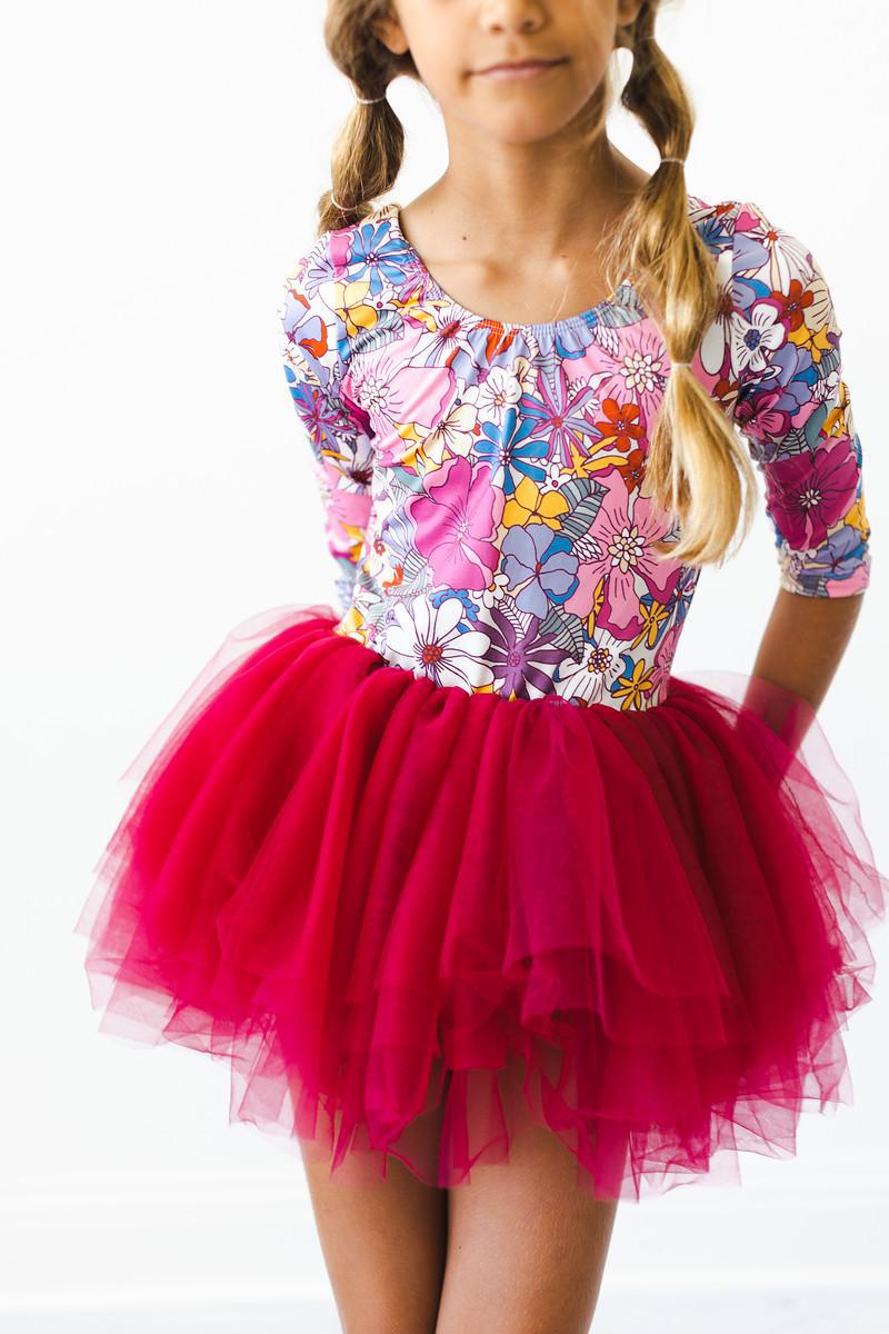 Mauve What's Up Buttercup 3/4 Tutu Leotard - Mack & Harvie