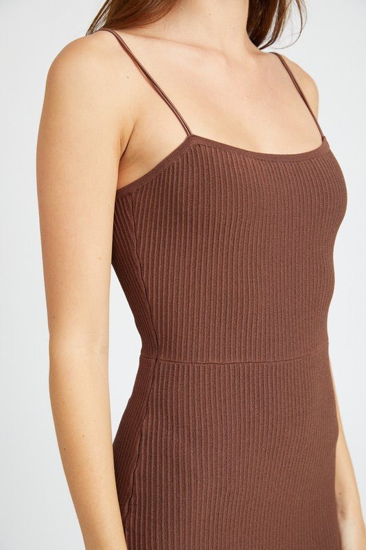 MAXI KNIT RIB DRESS - Mack & Harvie