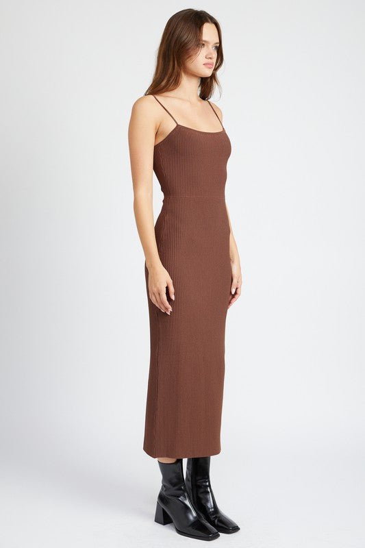 MAXI KNIT RIB DRESS - Mack & Harvie