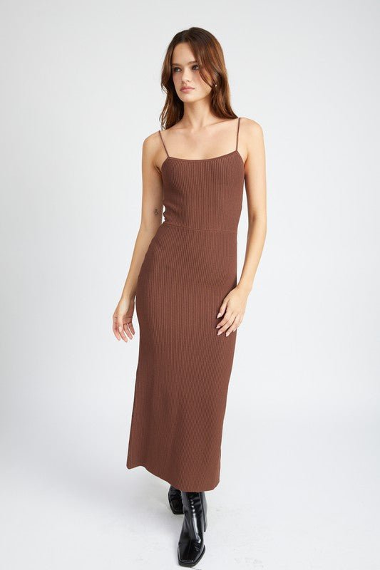 MAXI KNIT RIB DRESS - Mack & Harvie