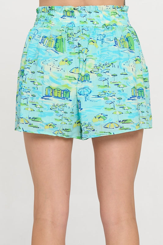 Azure Shoreline Shorts