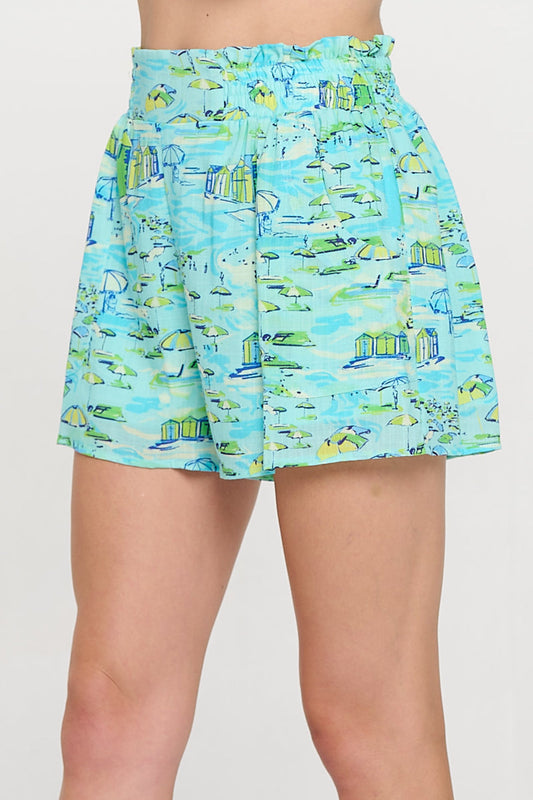 Azure Shoreline Shorts