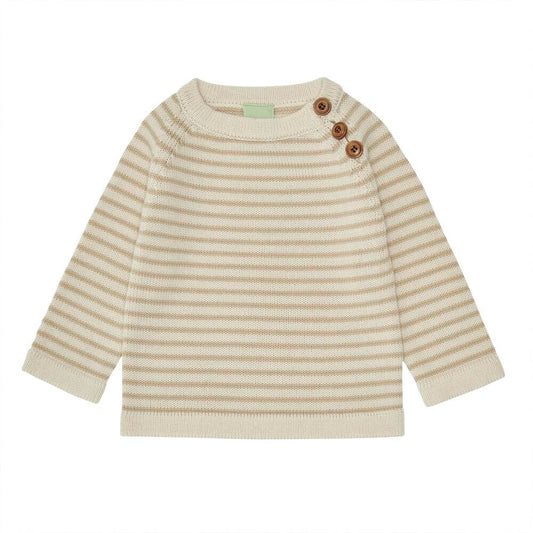 Merino Baby Sweater - Ecru/Hay - Mack & Harvie