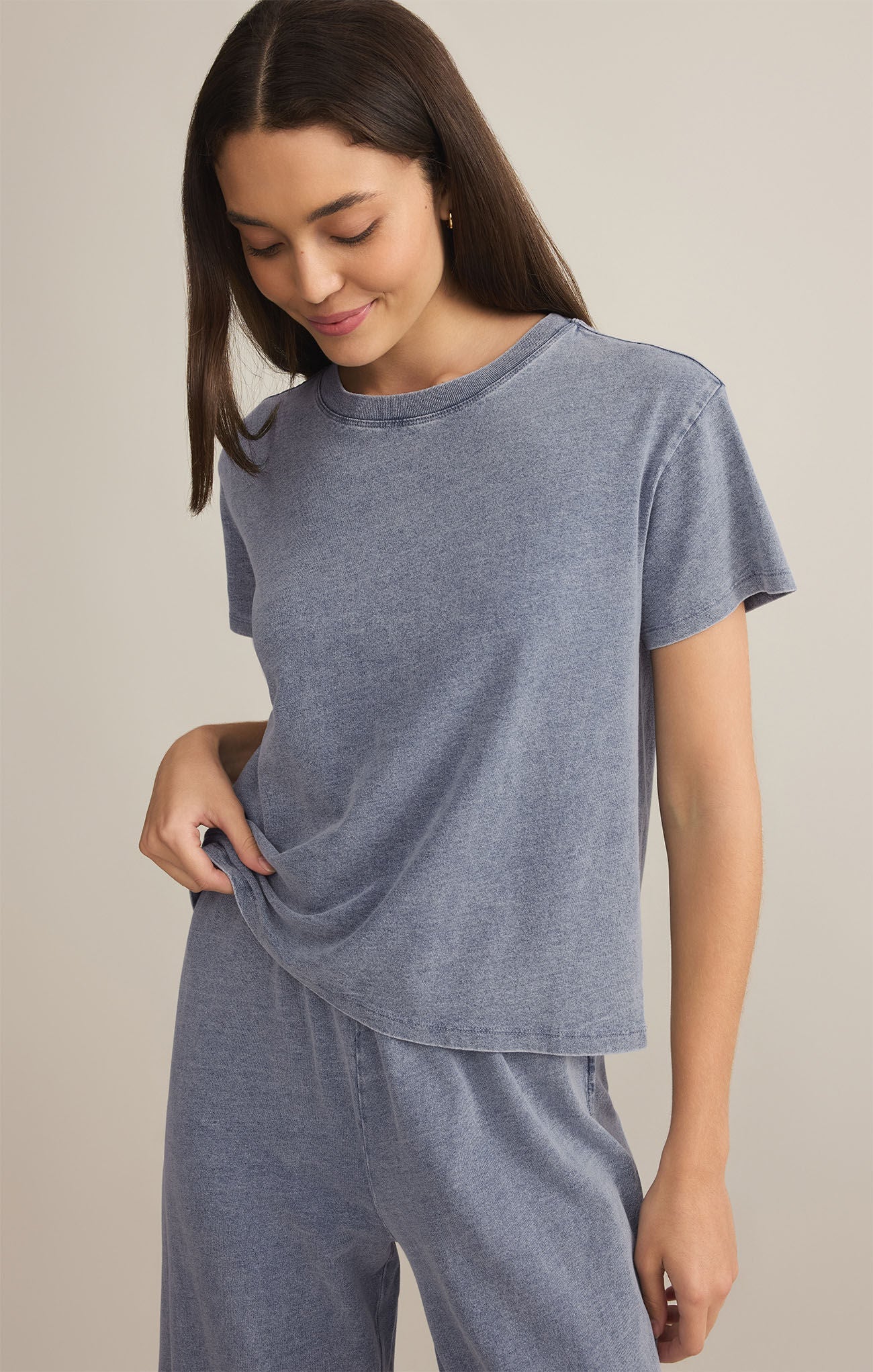 GO TO JERSEY DENIM TEE