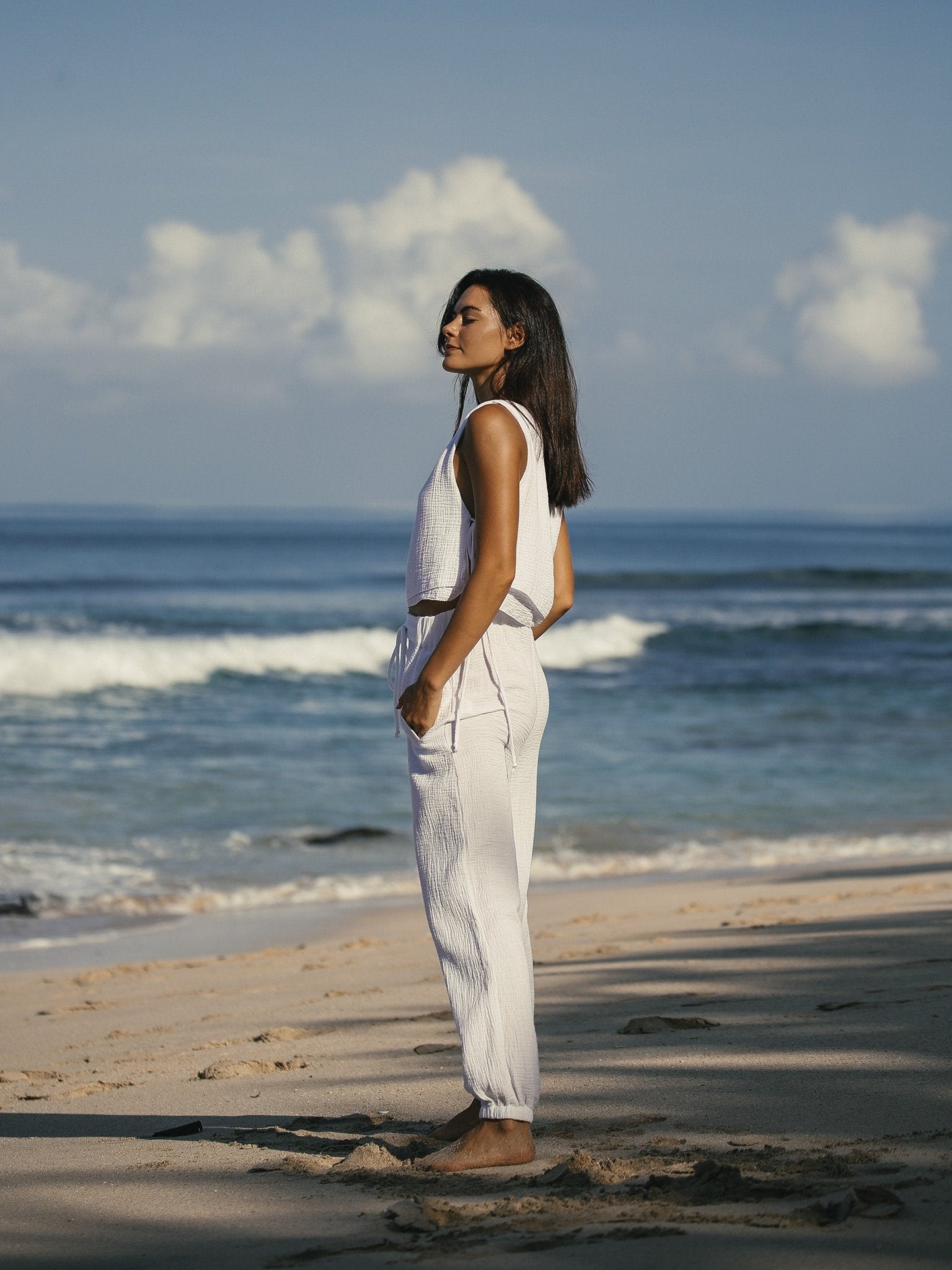 Mia Pants - White - Mack & Harvie