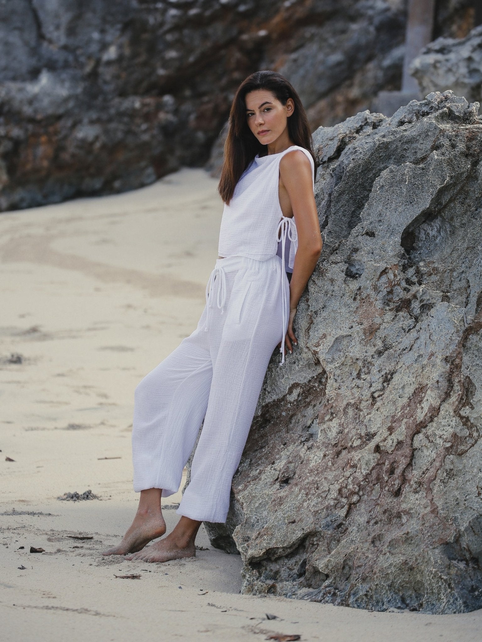 Mia Pants - White - Mack & Harvie