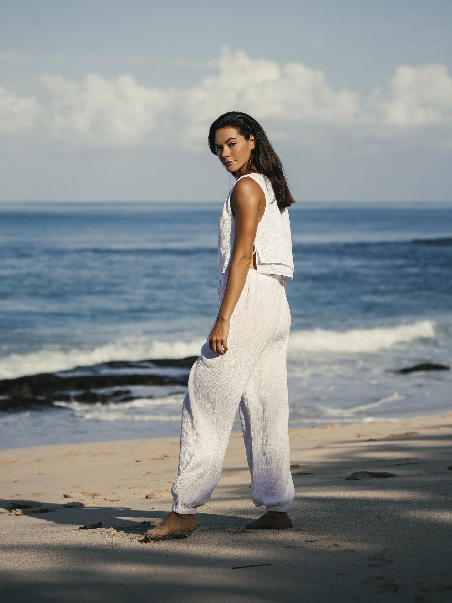 Mia Pants - White - Mack & Harvie