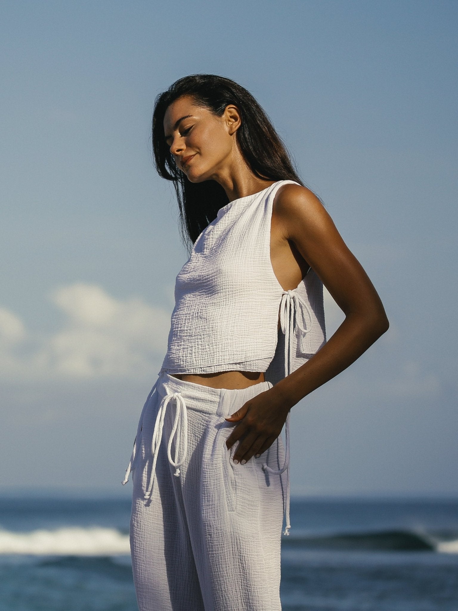 Mia Pants - White - Mack & Harvie