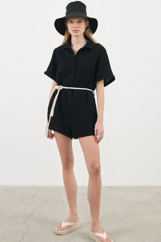 Mia Romper - Black - Mack & Harvie