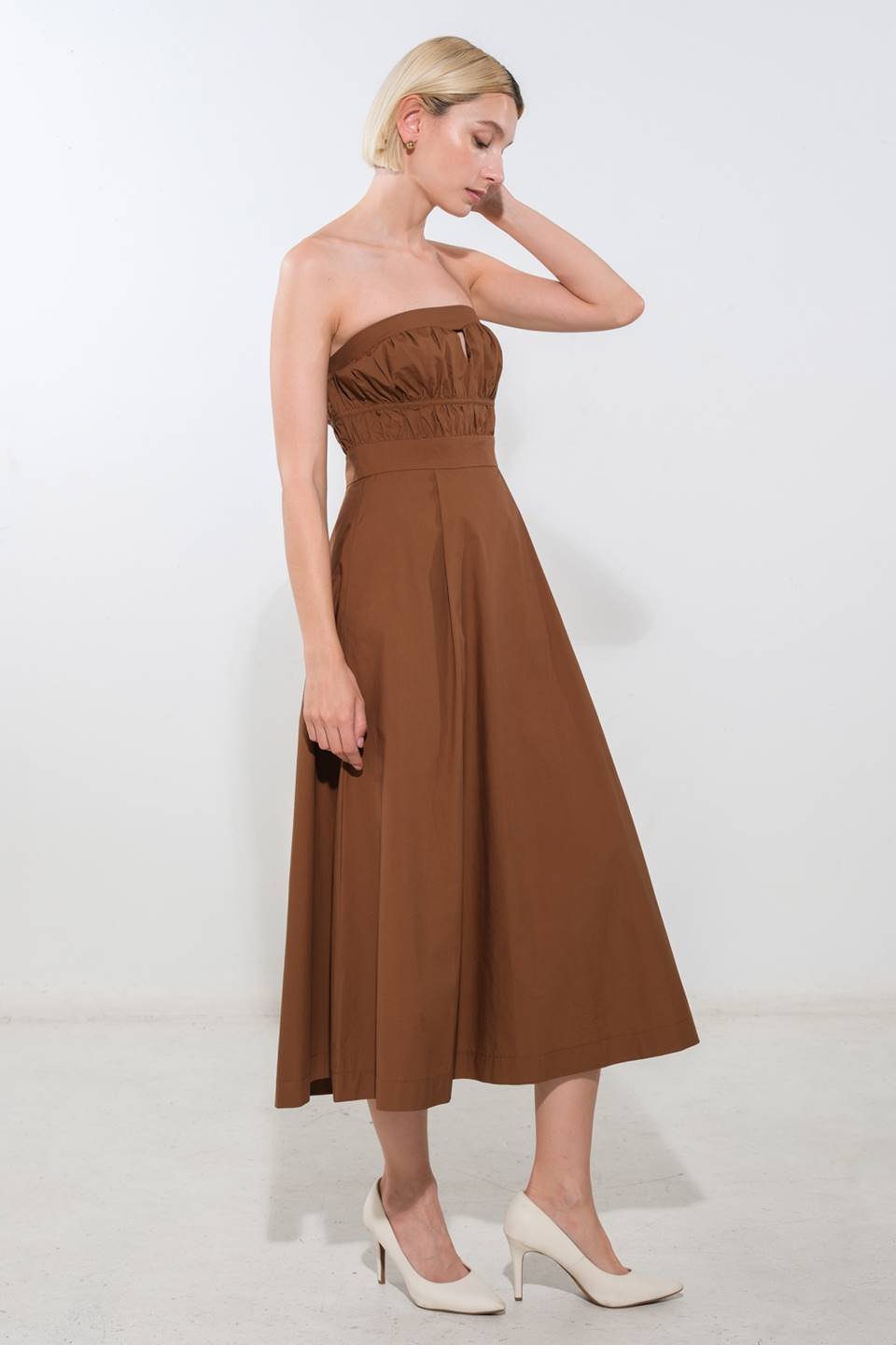 MYSTIC MUSE WOVEN MIDI DRESS - Mack & Harvie