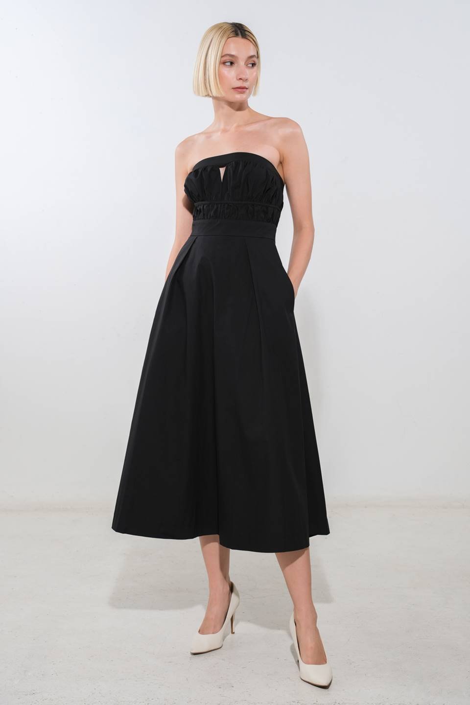 MYSTIC MUSE WOVEN MIDI DRESS - Mack & Harvie