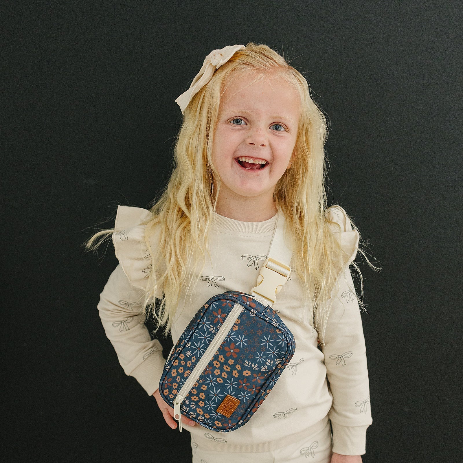 Navy Floral Mini Fanny Pack - Mack & Harvie