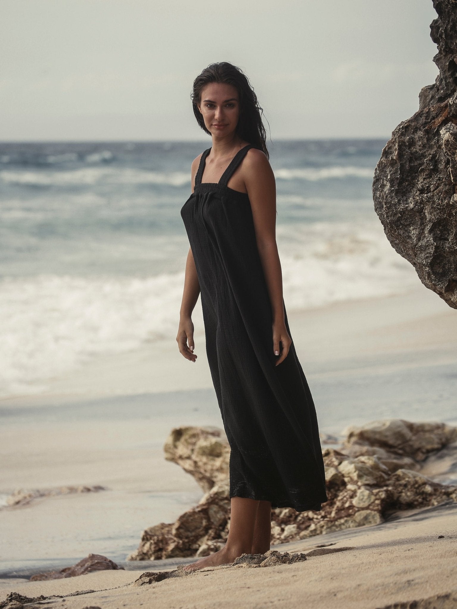 Noa Maxi Dress - Black - Mack & Harvie