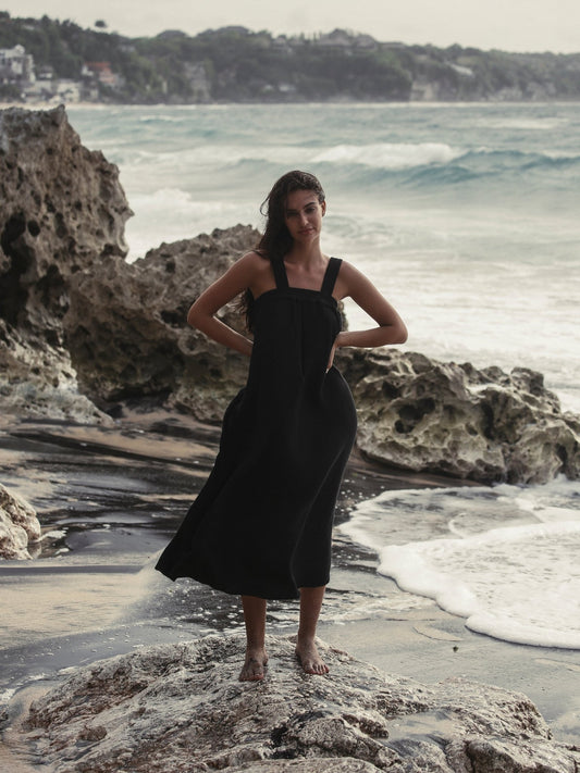 Noa Maxi Dress - Black - Mack & Harvie