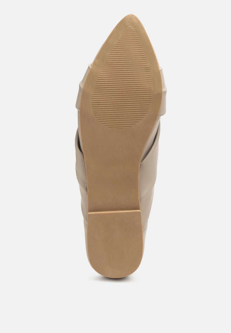 Norma Knot Detail Elasticated Ballet Flats - Mack & Harvie