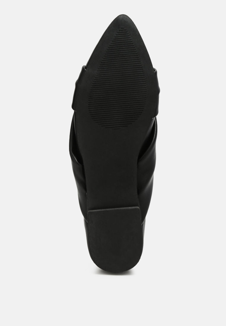 Norma Knot Detail Elasticated Ballet Flats - Mack & Harvie