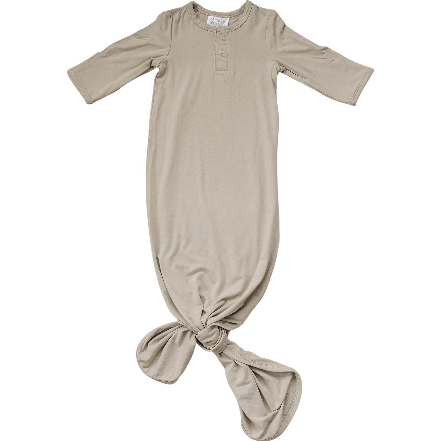 Oatmeal Bamboo Knot Gown - Mack & Harvie
