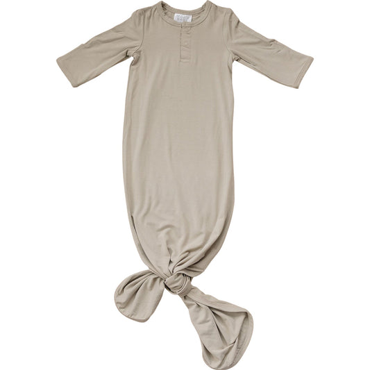 Oatmeal Bamboo Knot Gown - Mack & Harvie
