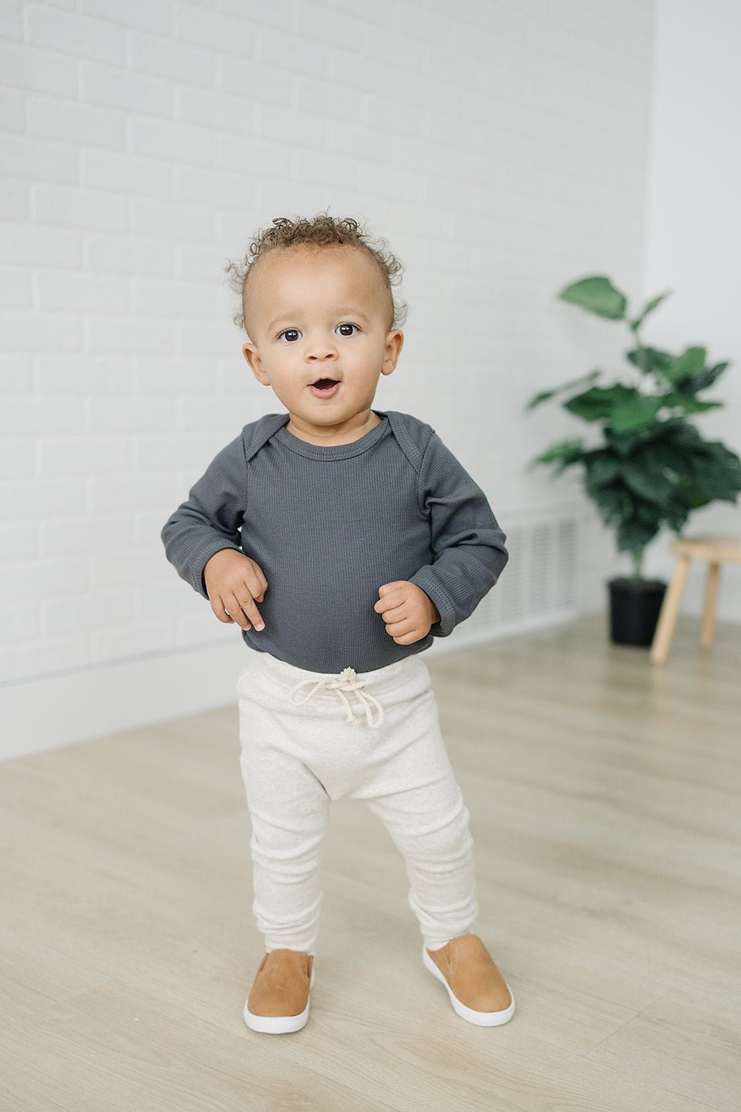 Oatmeal Cotton Joggers - Mack & Harvie